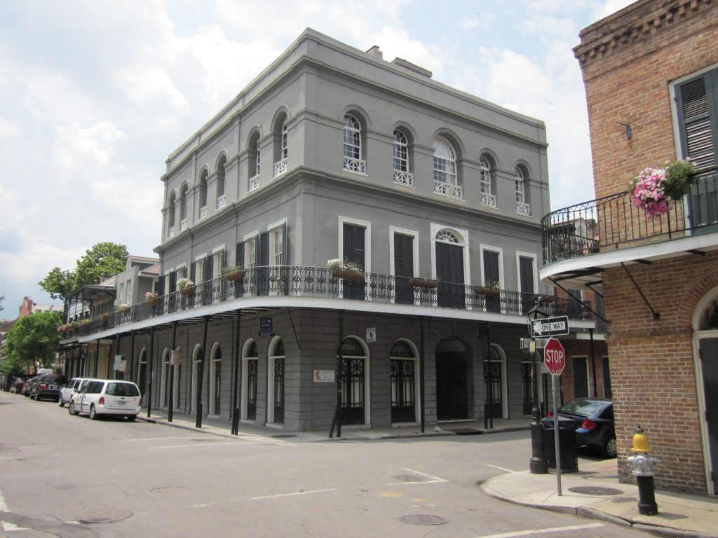 The LaLaurie Mansion at 1140 Royal Street in New Orleans' French Quarter,